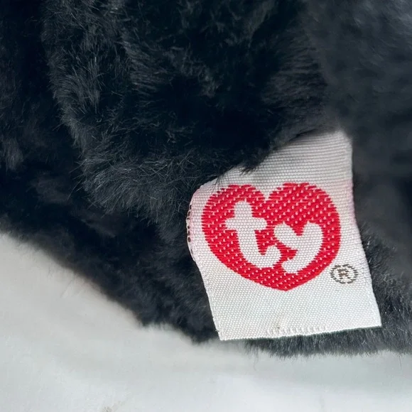 Ty Classic Pepper Black Puppy Dog 1996 Vintage Large Plush Retired 10" Stuffed - Picture 7 of 11